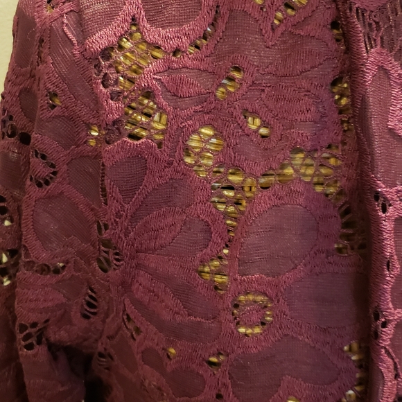 Floral lace long kimono duster - Picture 5 of 8